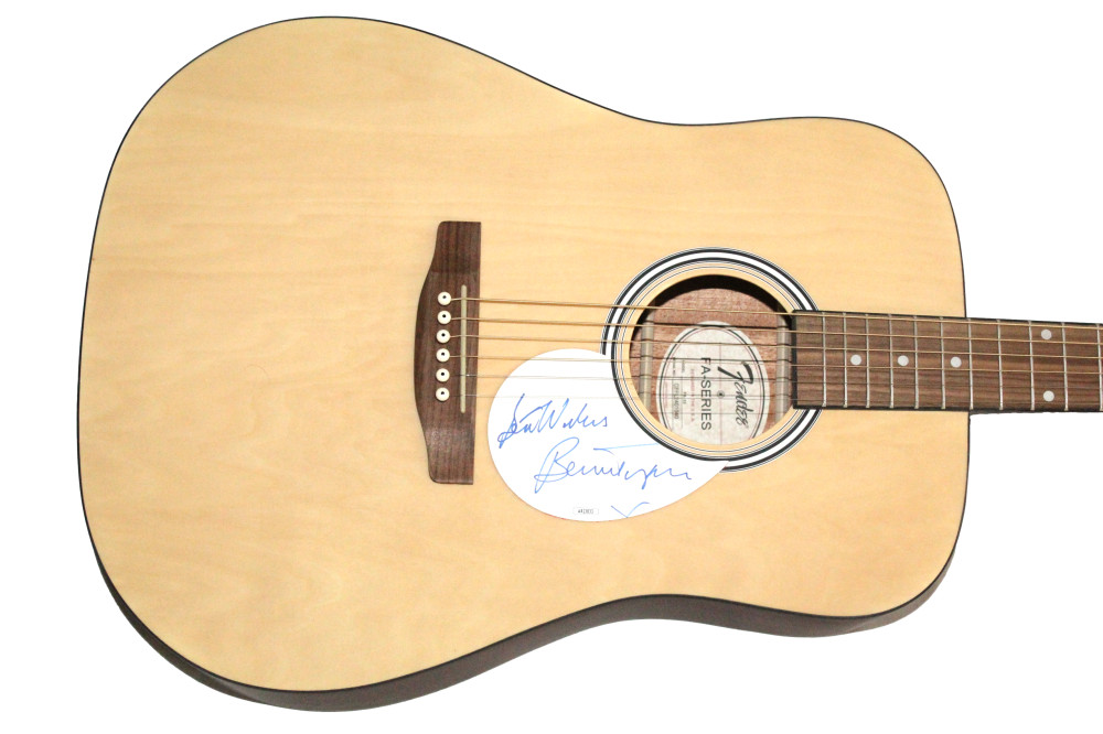 Bernie Taupin Signed Autograph Fender Guitar - Elton John Lyricist w/ JSA COA