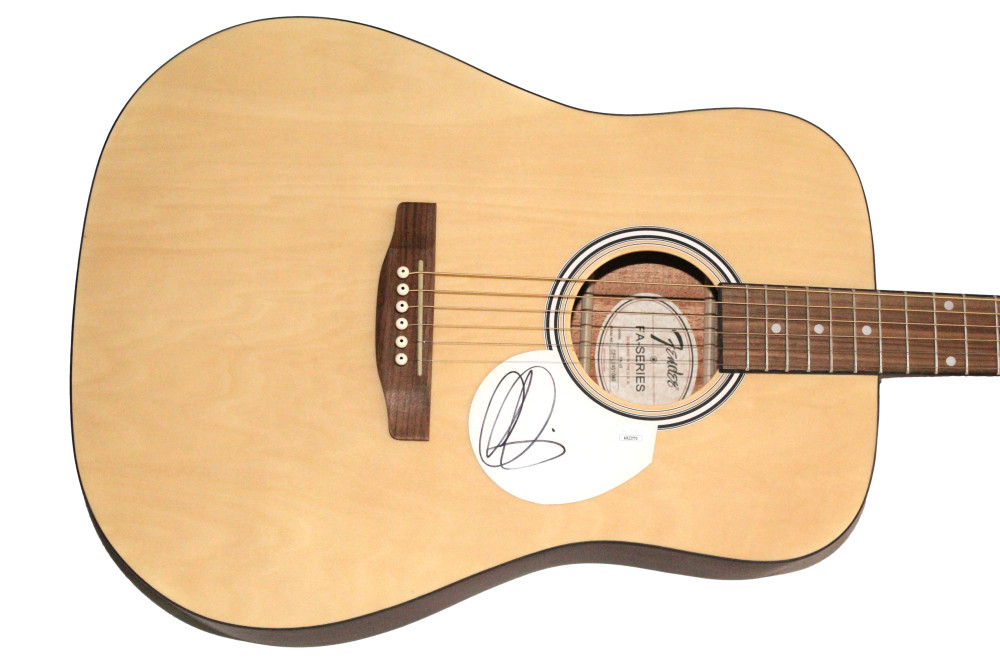Adam Levine Maroon 5 Signed Autograph Fender Acoustic Guitar Overexposed JSA COA