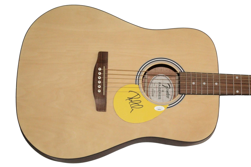 Phil Collen Def Leppard Signed Autograph Fender Acoustic Guitar w/ JSA COA