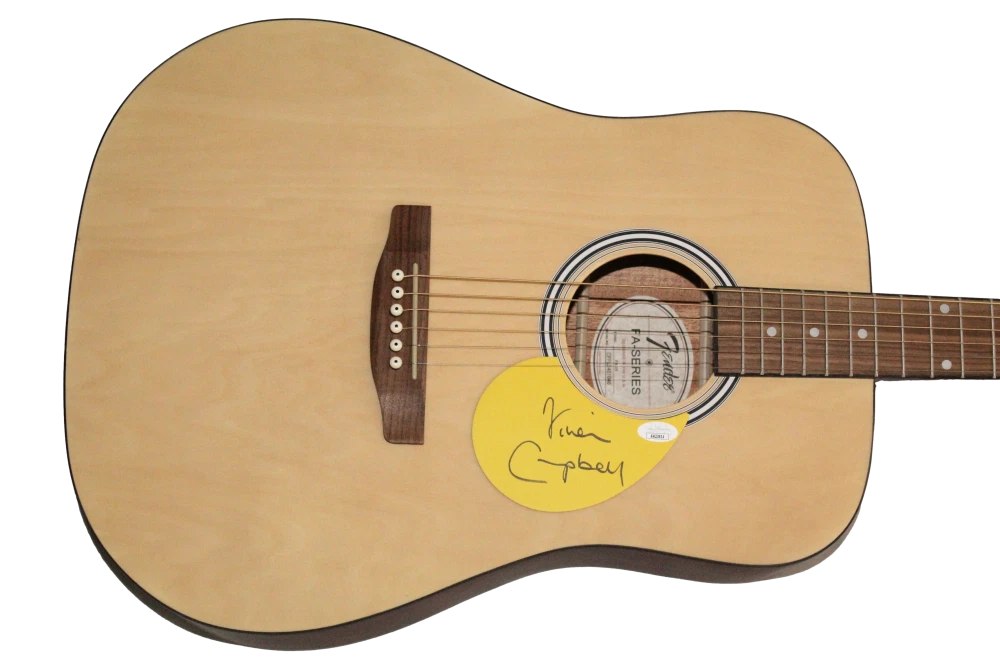 Vivian Campbell Def Leppard Signed Autograph Fender Acoustic Guitar w/ JSA COA