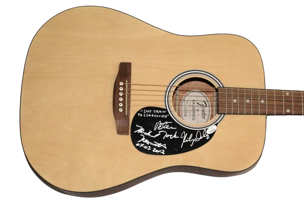 The Monkees Signed Autograph Fender Guitar - Mickey Dolenz Peter Tork +1 JSA COA