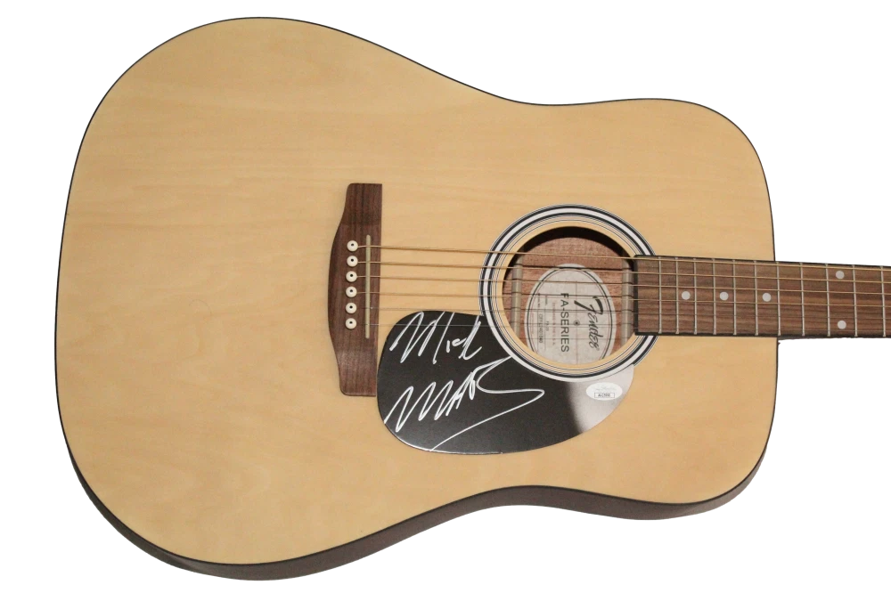 Mick Mars Motley Crue Signed Autograph Full Size Fender Acoustic Guitar JSA COA