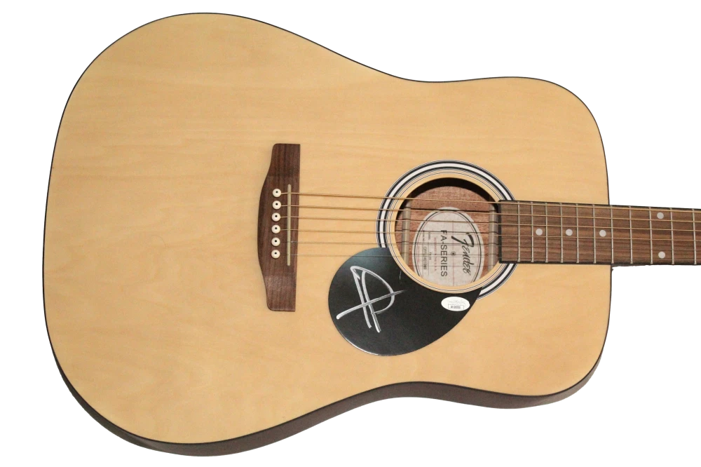 Tom DeLonge Blink-182 Signed Autograph Fender Acoustic Guitar w/ JSA COA