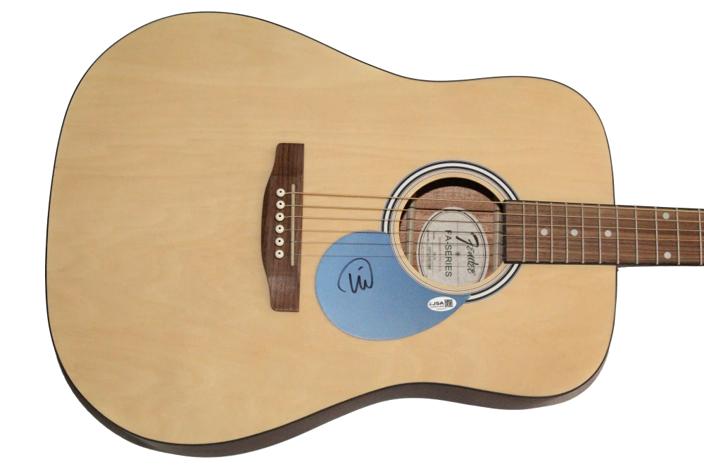 Will Champion Coldplay Signed Autograph Fender Guitar - Viva la Vida w/ JSA COA