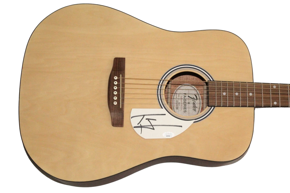 Tom Hamilton Aerosmith Signed Autograph Fender Acoustic Guitar w/ JSA COA