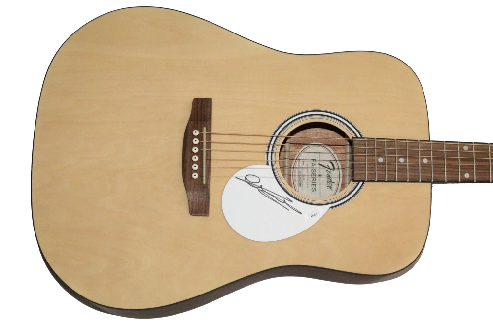 Cliff Williams AC/DC ACDC Signed Autograph Fender Acoustic Guitar w/ JSA COA