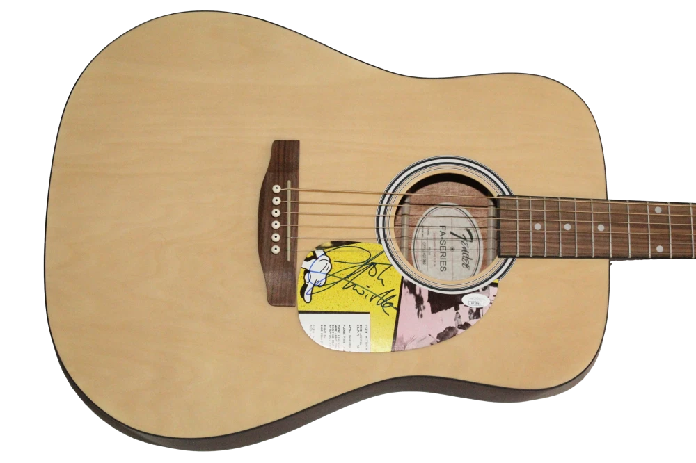 John Entwistle The Who Signed Autograph Fender Acoustic Guitar w/ JSA COA