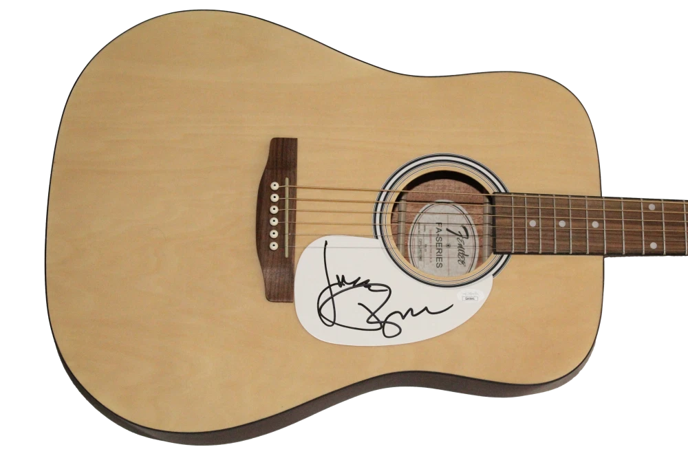 Jack Bruce Signed Autograph Fender Acoustic Guitar - Fresh Cream w/ JSA COA
