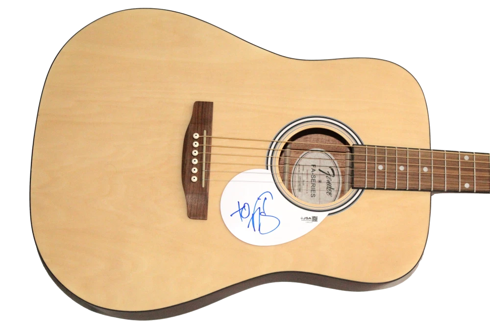 Michael Fitzpatrick Signed Autograph Fender Acoustic Guitar w/ JSA COA