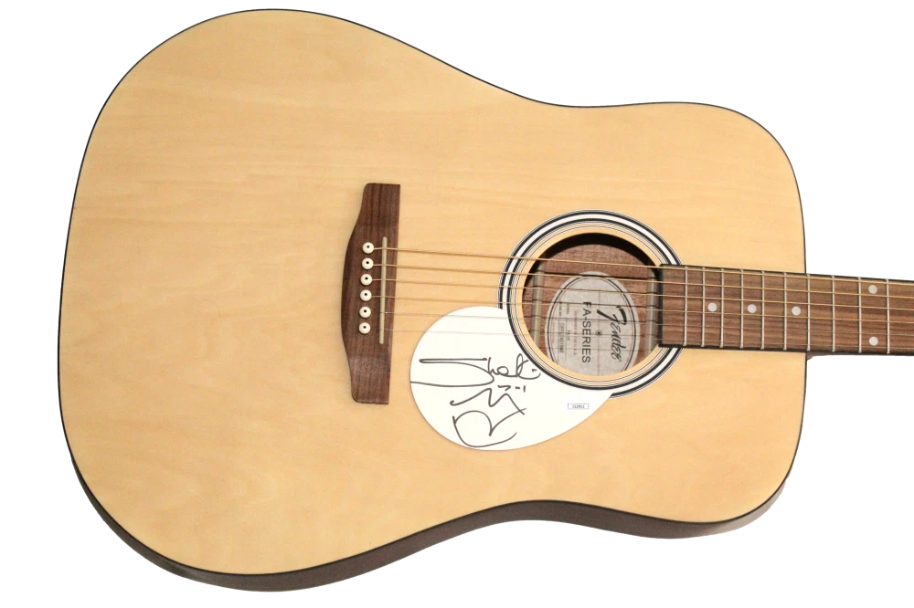 Shakira Signed Autograph Fender Acoustic Guitar - Fijacion Oral, Vol 1 JSA COA