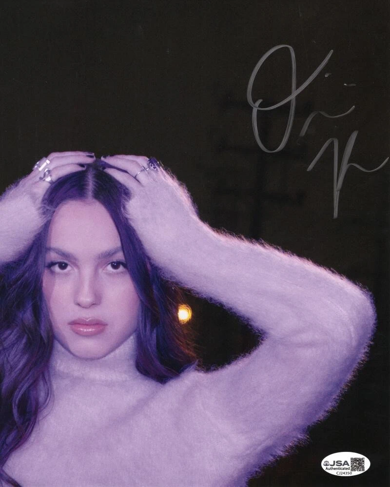 Olivia Rodrigo Signed Autograph 8x10 Photo Young Guts Sour Pop Superstar JSA COA