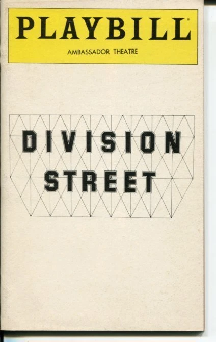JOHN LITHGOW KEENE CURTIS CHRISINE LAHTI DIVISION STREET OPENING NIGHT PLAYBILL COLLECTIBLE MEMORABILIA
