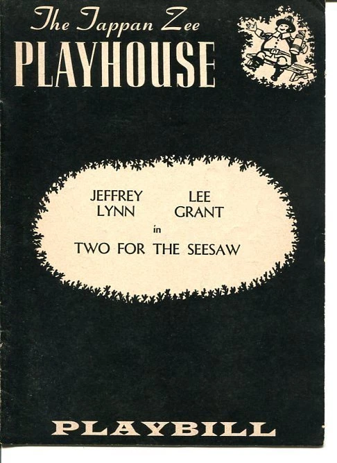 Jeffrey Lynn Lee Grant William Gibson Two For The Seesaw Playbill