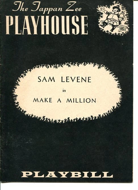 SAM LEVENE NORMAN BARASCH CARROLL MOORE RALPH DUNN MAKE A MILLION PLAYBILL COLLECTIBLE MEMORABILIA