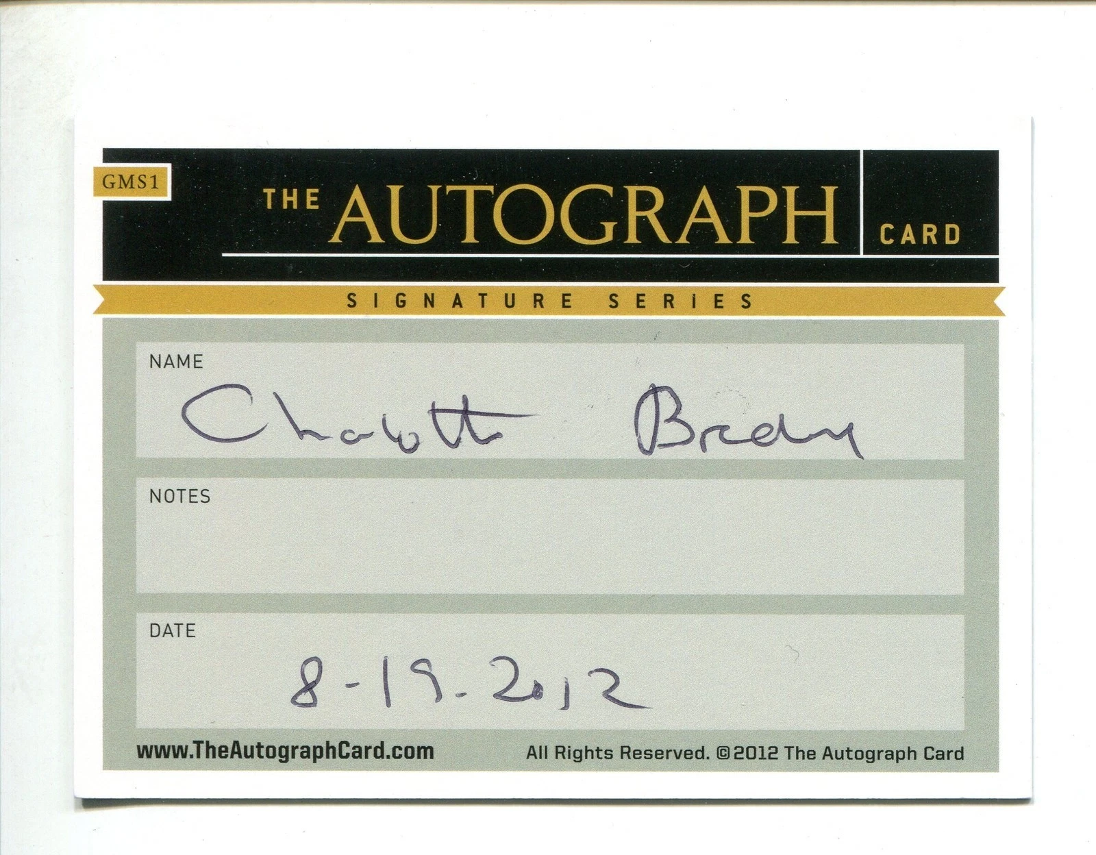 Charlotte Bredahl Olympic Bronze Equestrian Dressage Signed The Autograph Card