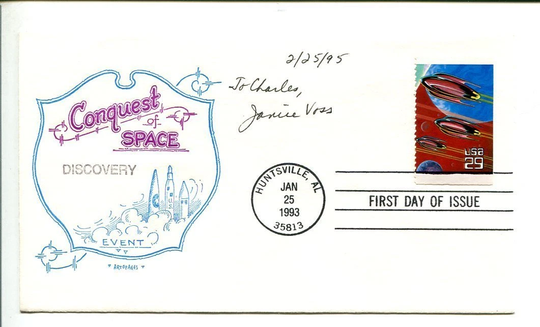 Janice Voss STS NASA Astronaut Space Rare Signed Autograph FDC