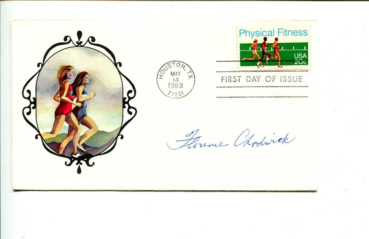 Florence Chadwick English Channel Swimmer Rare Signed Autograph FDC