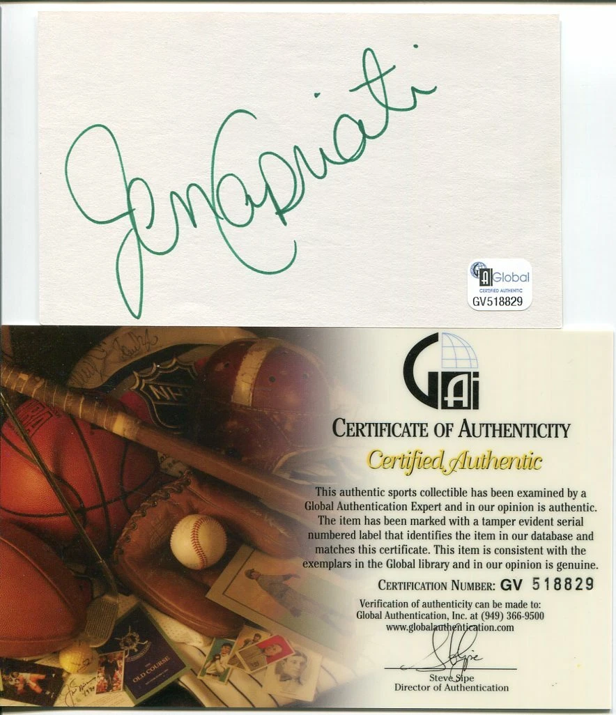 Jennifer Capriati US Olympic Gold Australian French Open Tennis Signed Autograph