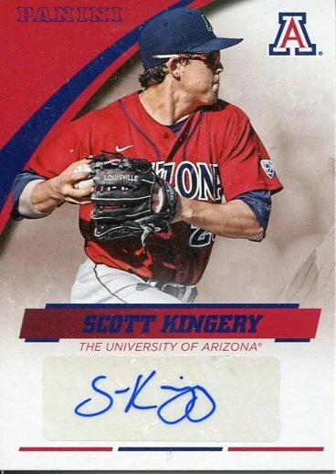 Scott Kingery 2016 Panini University of Arizona Phillies Signed Autograph Card