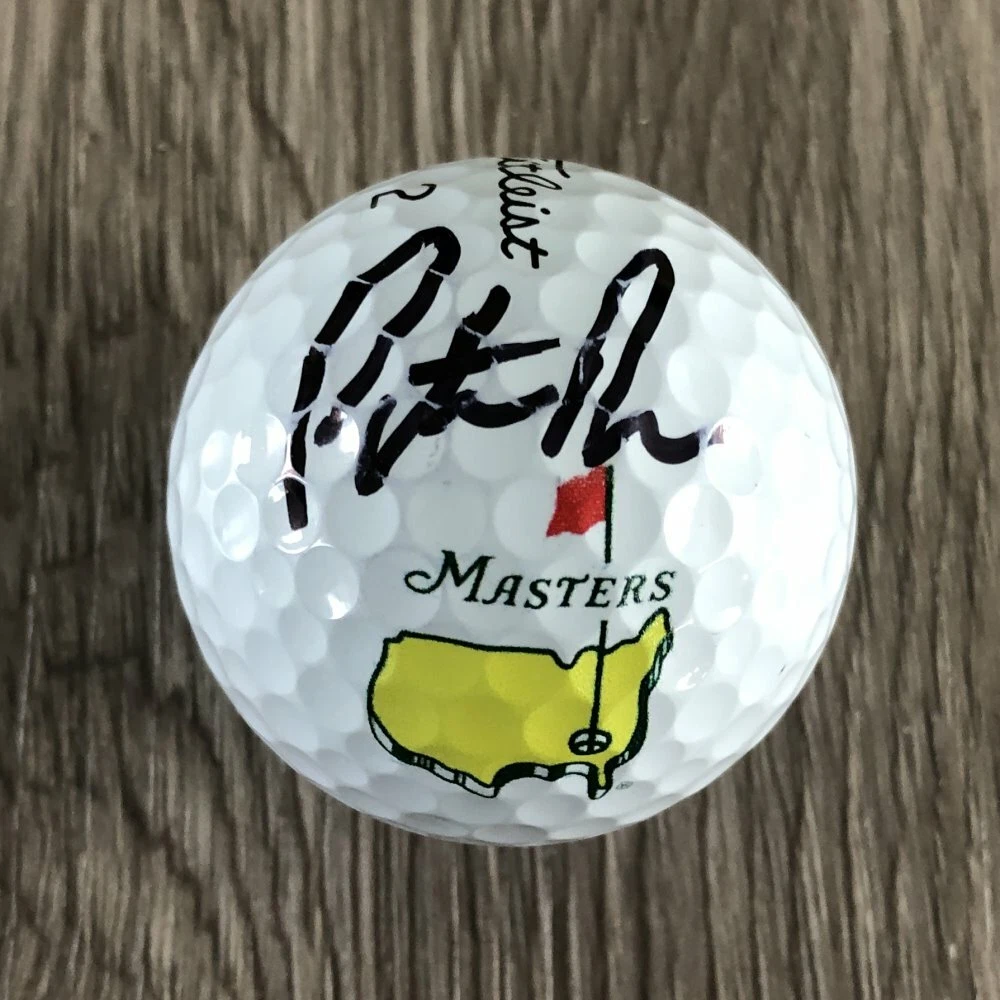 PATRICK REED SIGNED AUTOGRAPH TITLEIST MASTERS LOGO GOLF BALL 2018 CHAMP w/PROOF