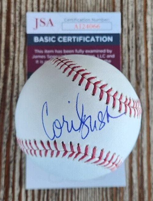 Cori Bush Signed OMLB Baseball w/ JSA COA #AI24066 Missouri Congress The Squad