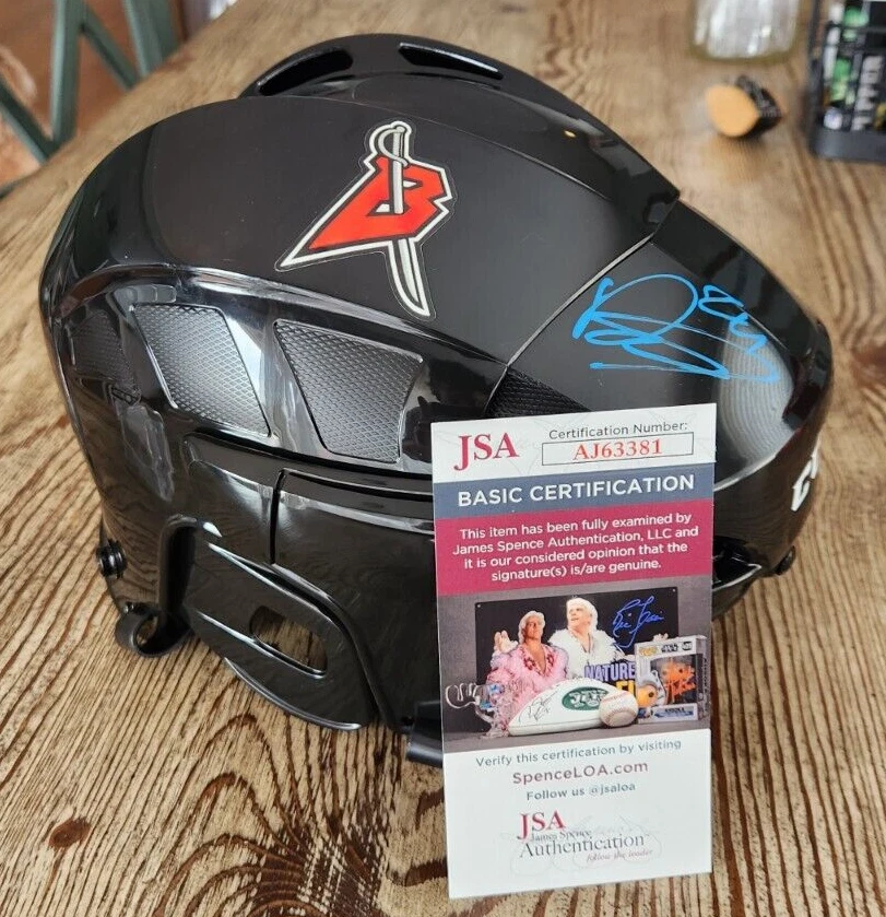 Dylan Cozens Signed Full-Size Hockey Helmet w/ JSA COA #AJ63381 Buffalo Sabres