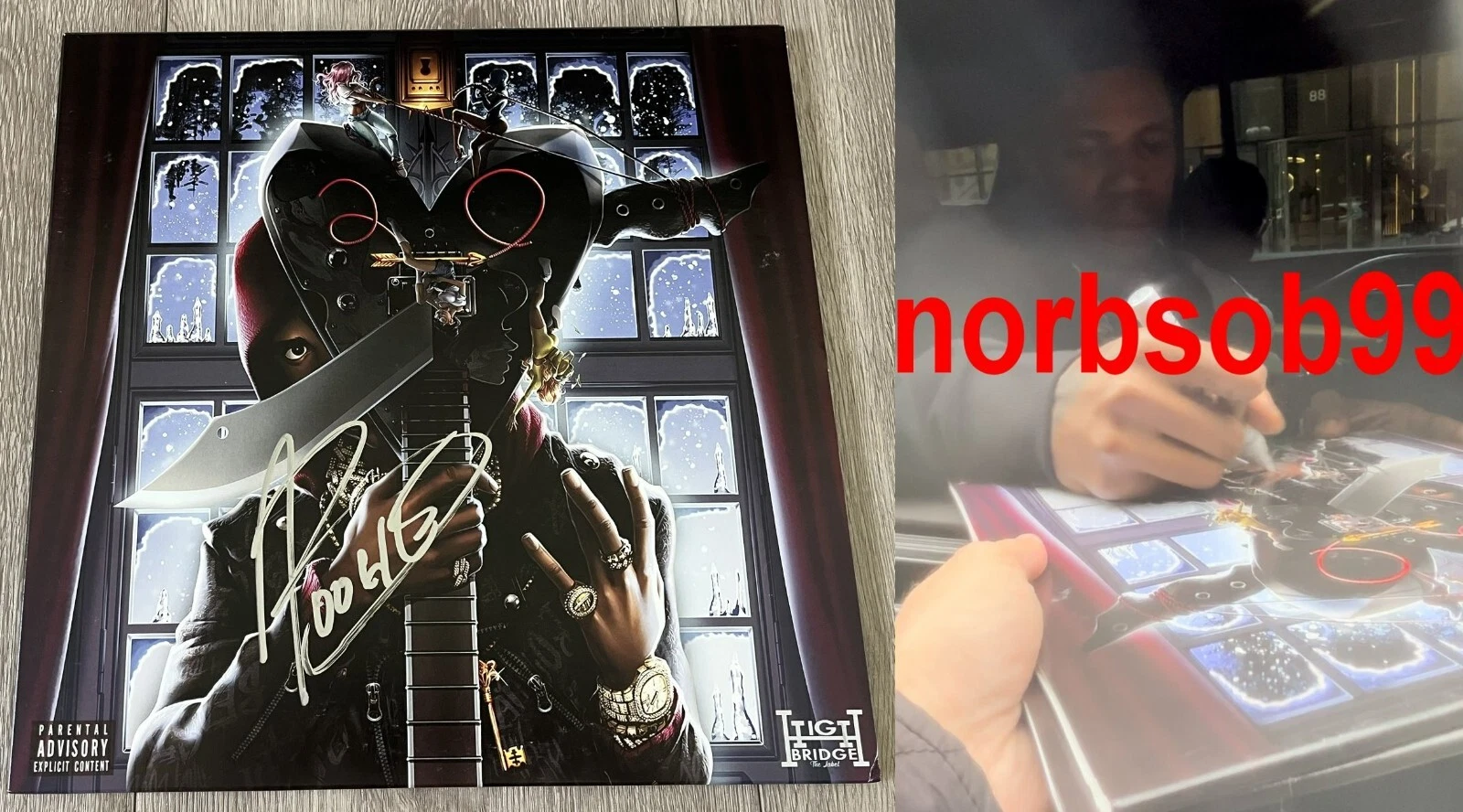 A BOOGIE WIT DA HOODIE SIGNED ARTIST 2.0 VINYL w/EXACT VIDEO PROOF & BECKETT COA