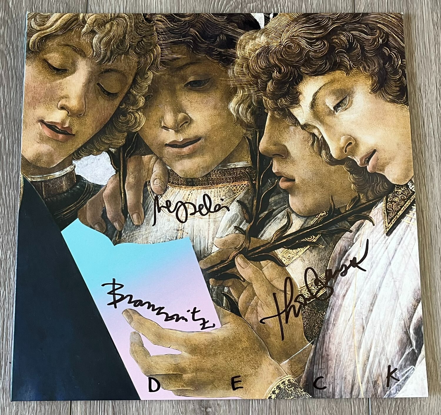PHOENIX BAND SIGNED AUTOGRAPH ALPHA ZULU VINYL RECORD ALBUM w/COA THOMAS MARS +3