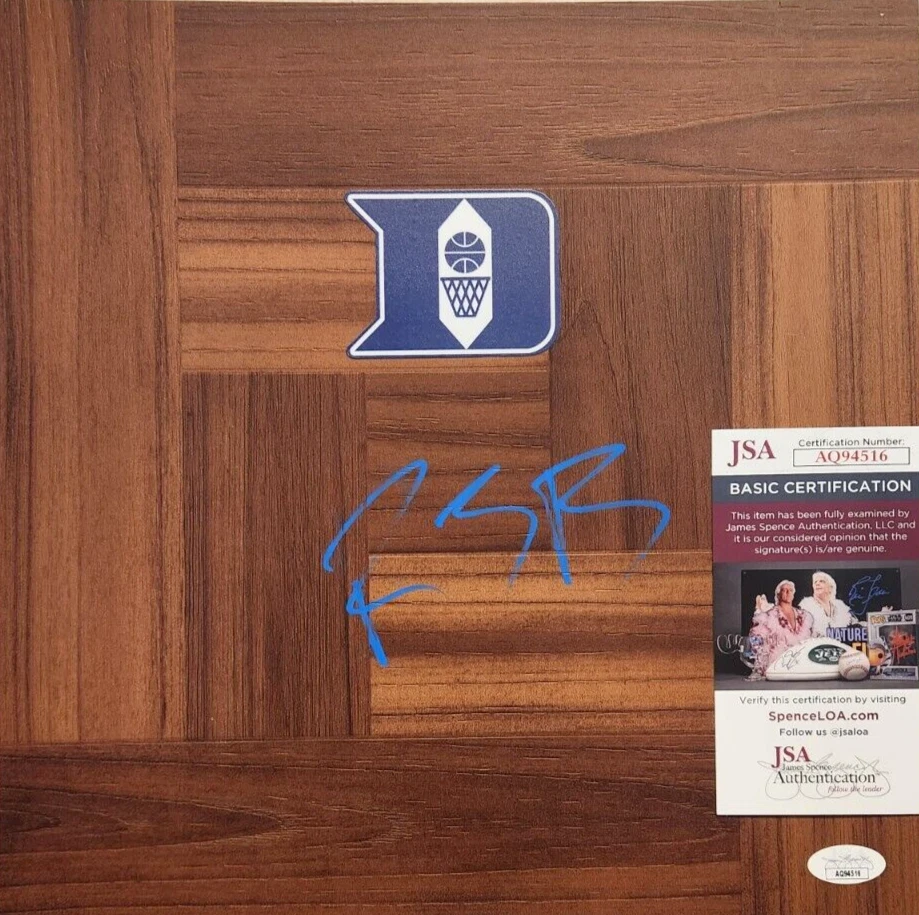 RJ Barrett Signed Floorboard w JSA COA #AQ94516 Duke Blue Devils Brooklyn Knicks