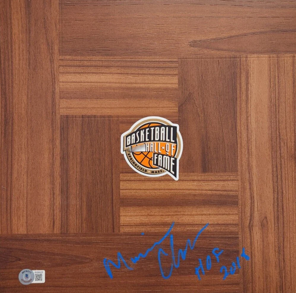 Maurice Cheeks Signed Floorboard w BAS COA Basketball Hall of Fame 76ers Beckett