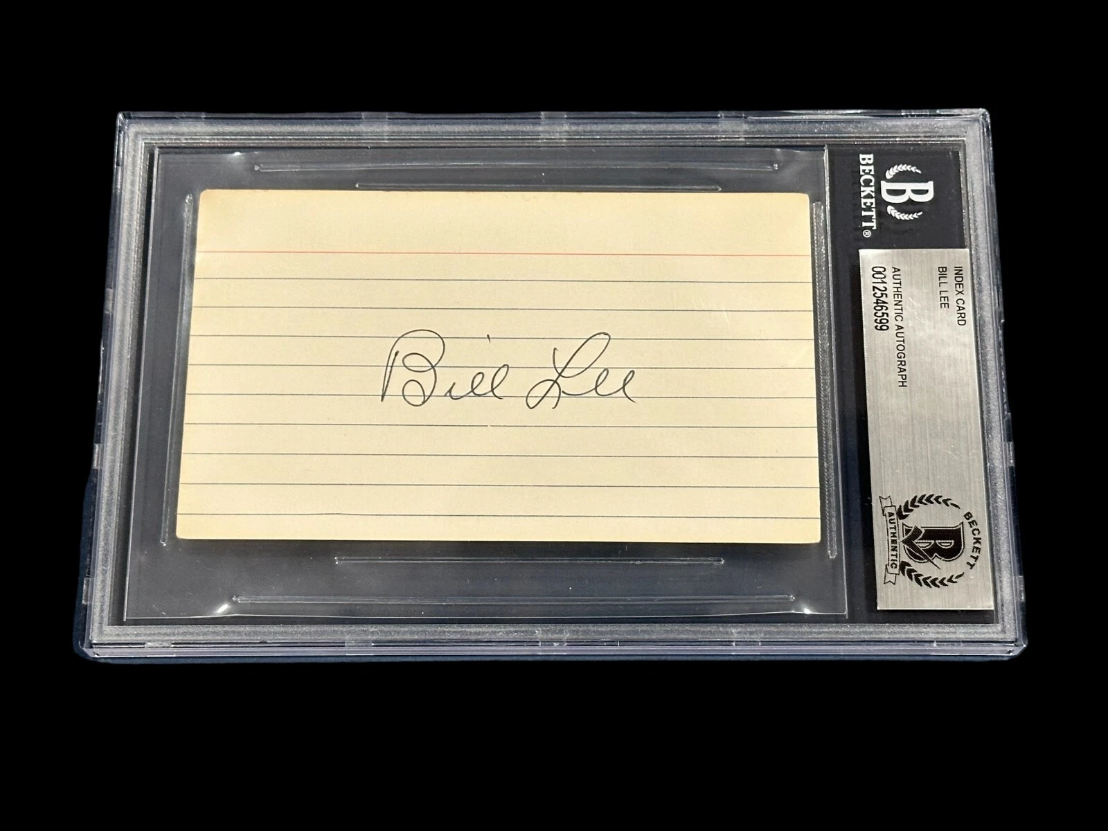 Bill Lee Chicago Cubs Boston Braves Philad Phillies Signed Autograph BAS Beckett