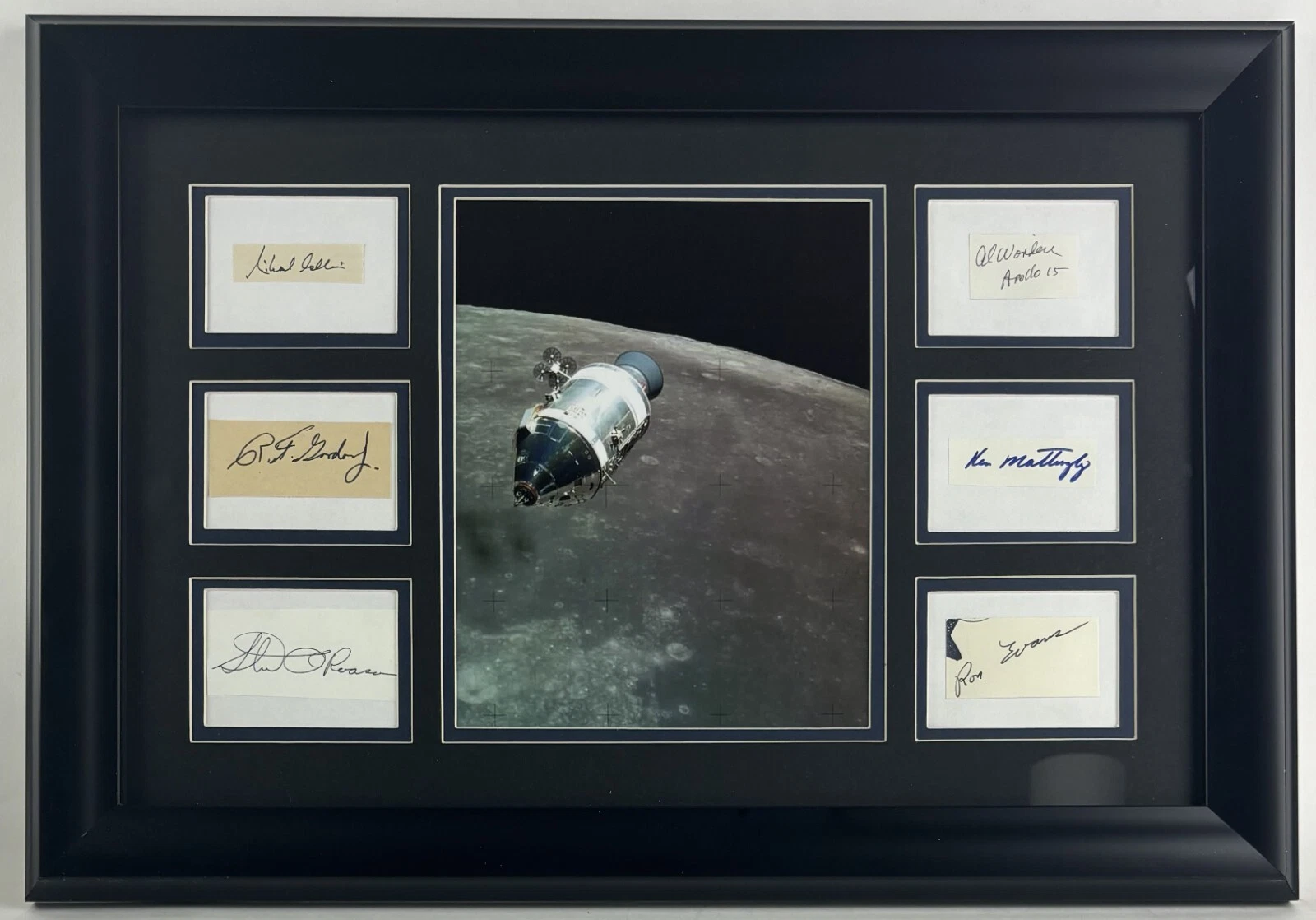 Michael Collins Ken Mattingly Ron Evans & 3 NASA Apollo Signed Autograph Zarelli