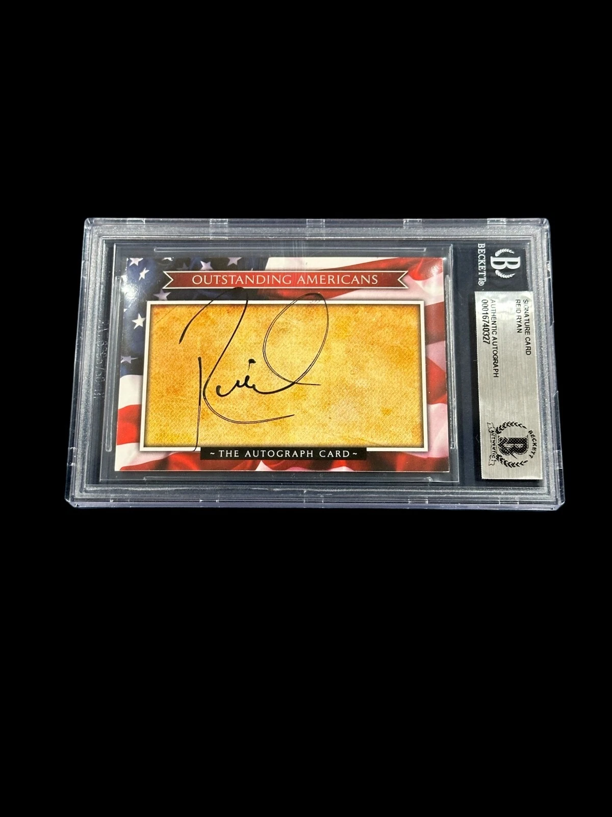 Reid Ryan Houston Astros President Son Nolan Signed Autograph BAS Beckett Slab