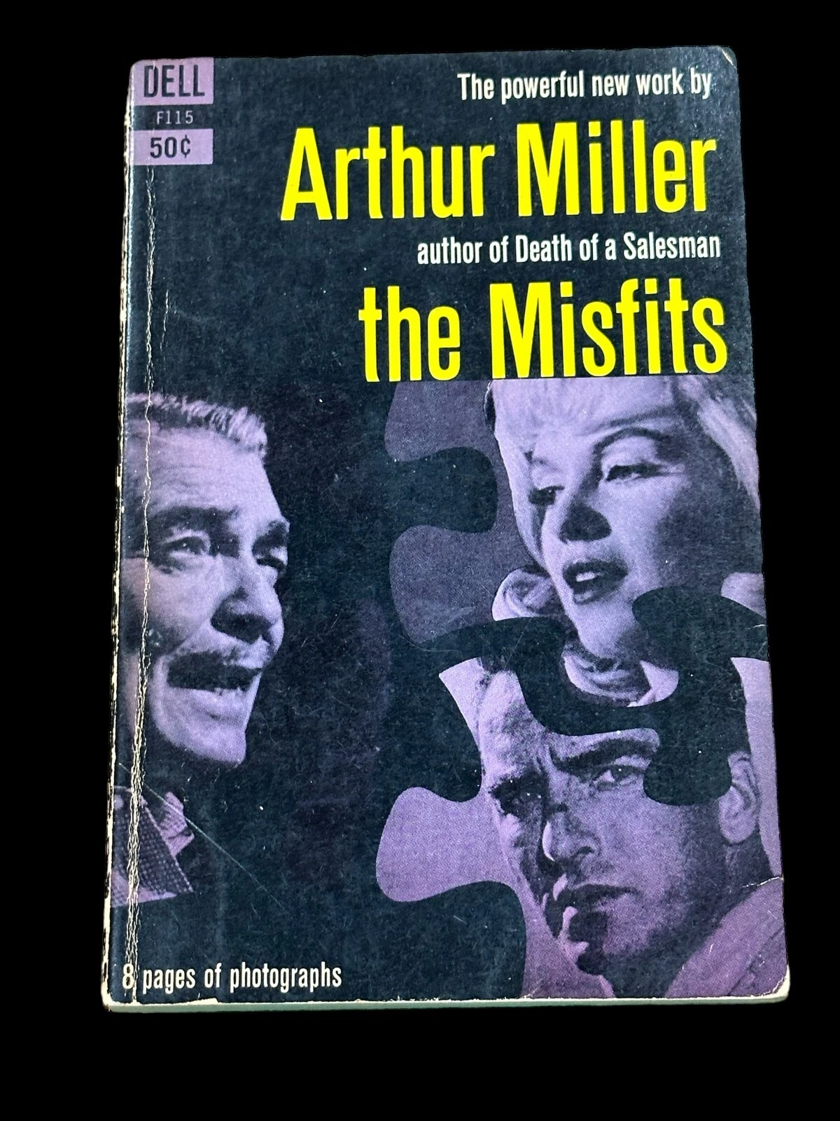 ARTHUR MILLER THE MISFITS SIGNED AUTOGRAPH 1ST EDITION PB BOOK MARILYN MONROE COLLECTIBLE MEMORABILIA
