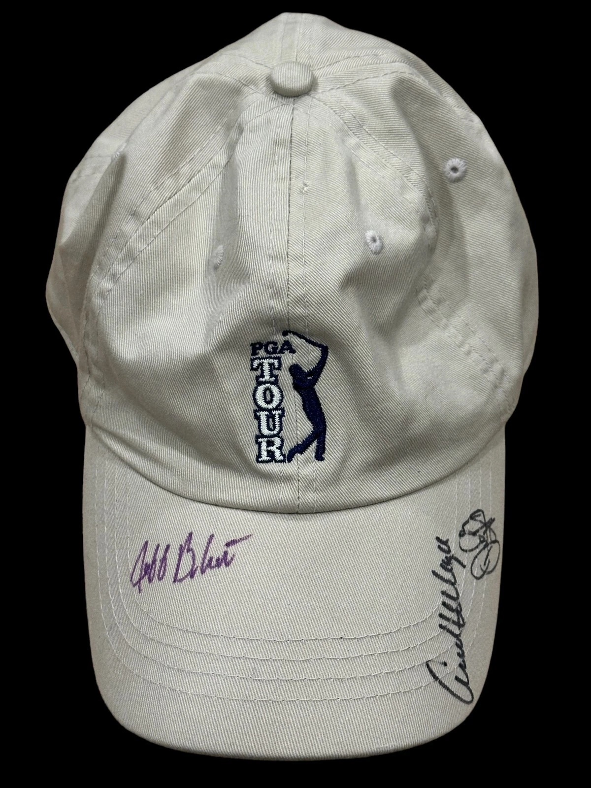 Jeff Brehaut Andrew McGee Dudley Hart PGA Golf Golfer Signed Autograph Cap Hat