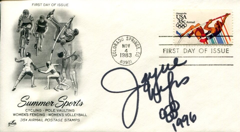 Jaycie Phelps US Olympic Gold Medal Gymnast Magnificent 7 Signed Autograph FDC