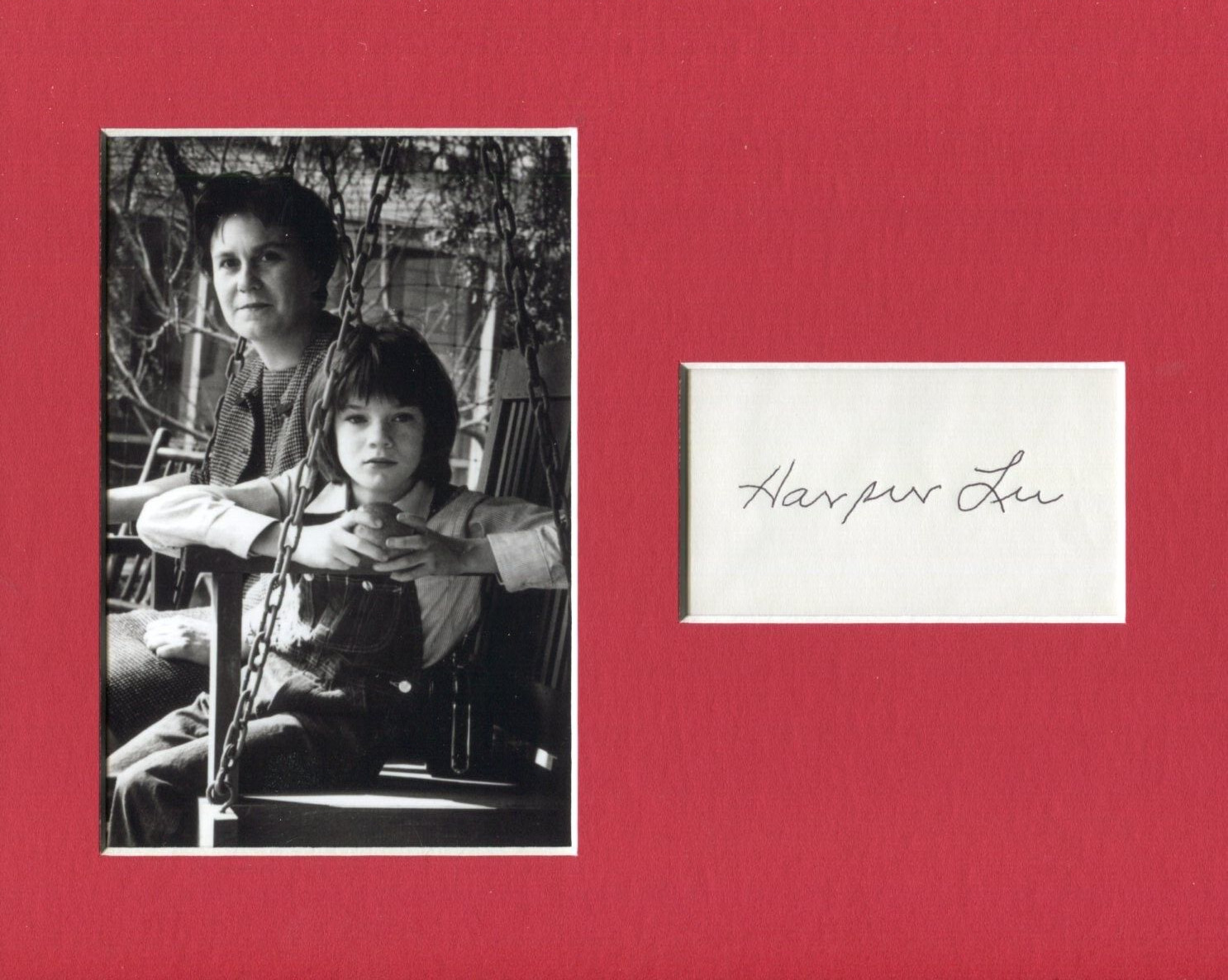 Harper Lee To Kill a Mockingbird Author Pulitzer Signed Autograph Photo Display