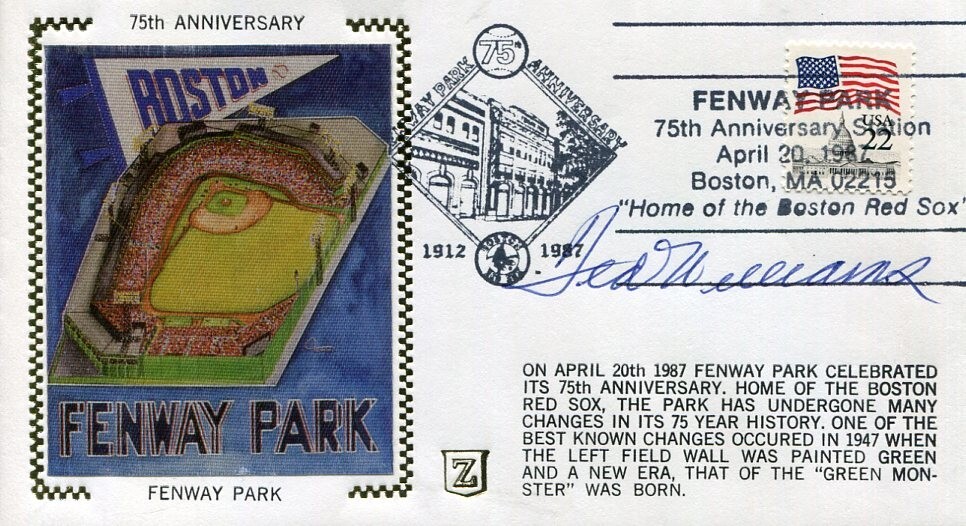 Ted Williams Boston Red Sox Marine Corps USMC Fighter Pilot Signed Autograph JSA