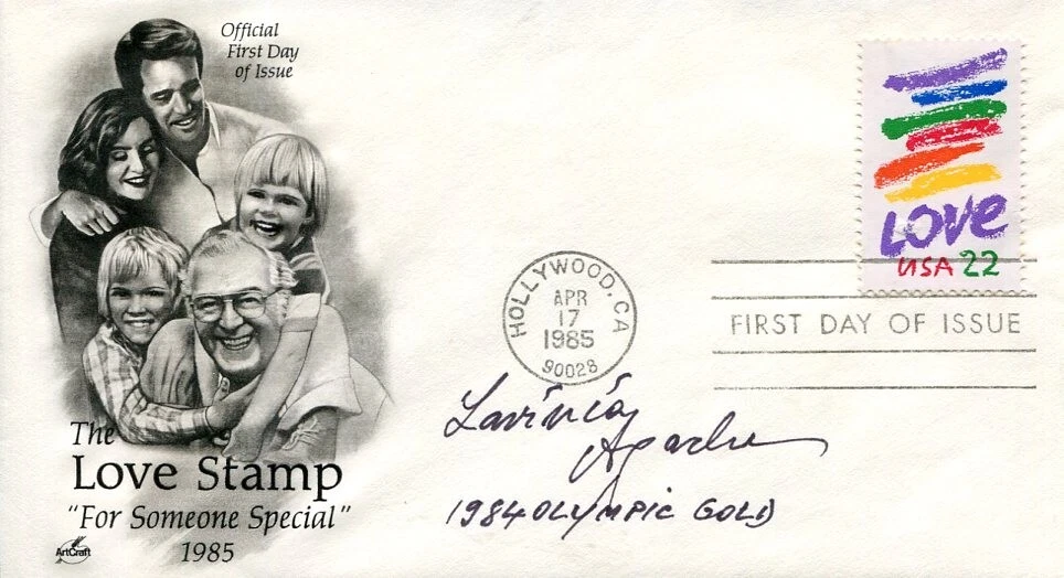 Lavinia Agache Romania 1984 Olympic Gold Bronze Gymnast Signed Autograph FDC