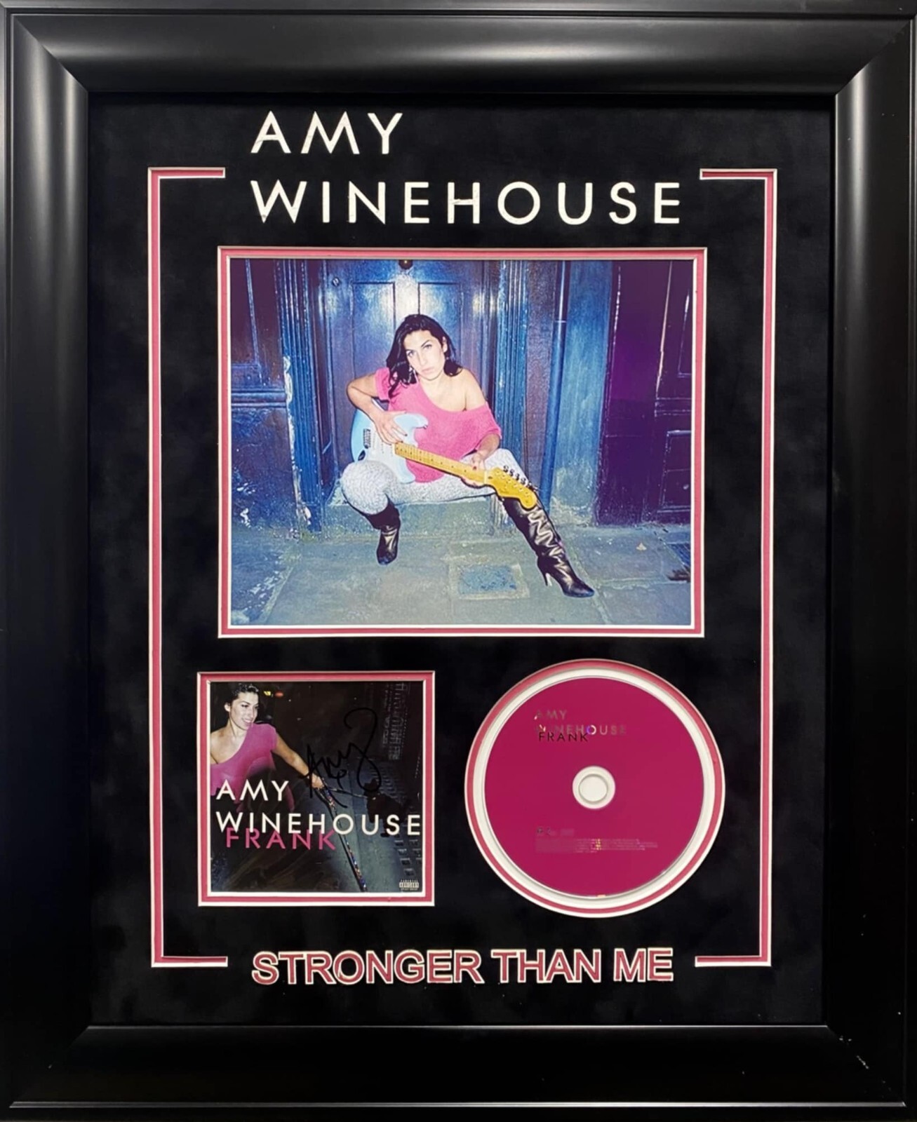 Amy Winehouse Frank Signed Autograph Framed CD Photo Display Roger Epperson COA