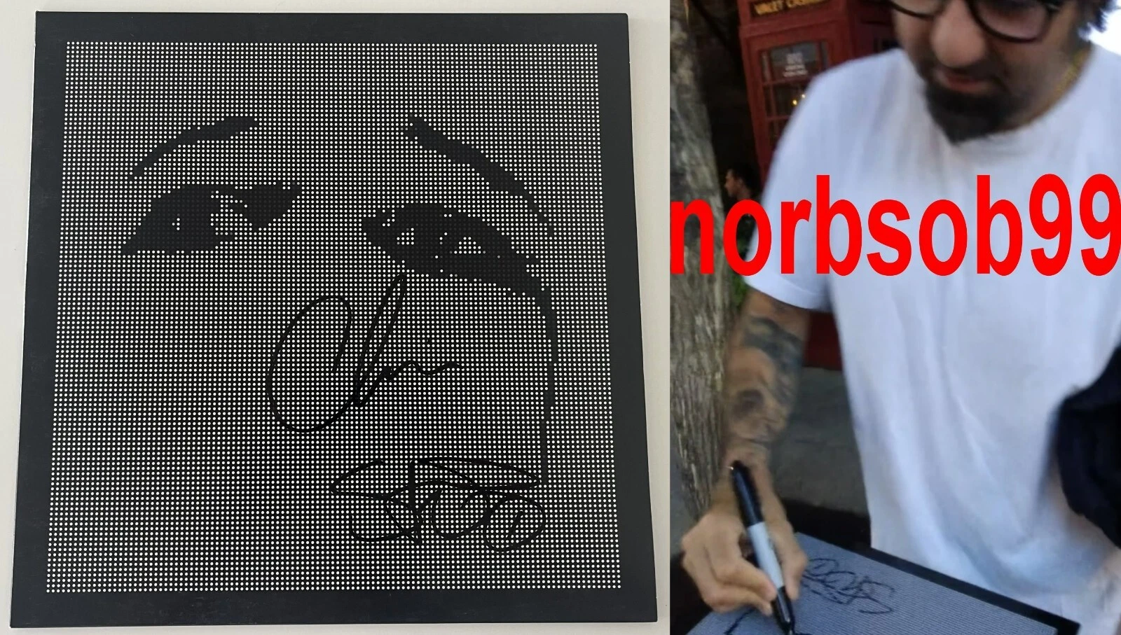 CHINO MORENO +1 SIGNED DEFTONES OHMS VINYL w/EXACT VIDEO PROOF & BECKETT COA