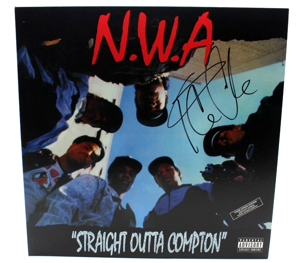 Ice Cube Signed NWA Straight Outta Compton Vinyl Record Album W/Beckett BT56249