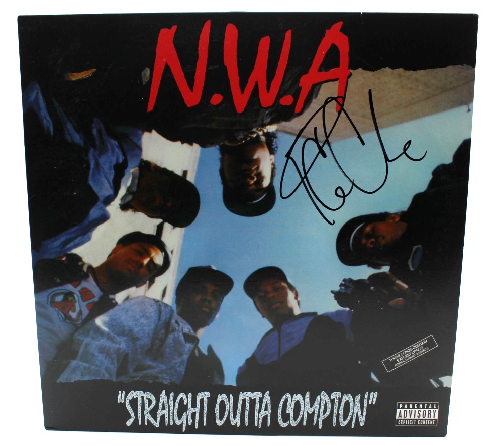 Ice Cube Signed NWA Straight Outta Compton Vinyl Record Album W/Beckett BT56250