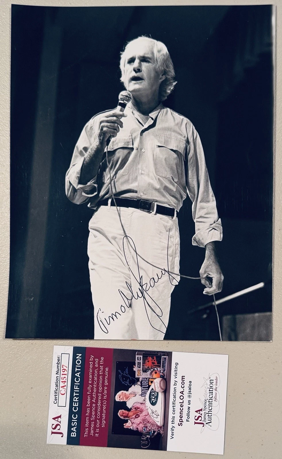 Timothy Leary Signed Autographed 8x10 Photo JSA Cert Psychologist LSD Advocate