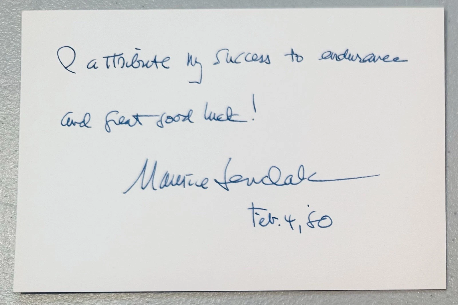 Maurice Sendak Signed Autographed 4x6 Card JSA Letter Where The Wild Things Are