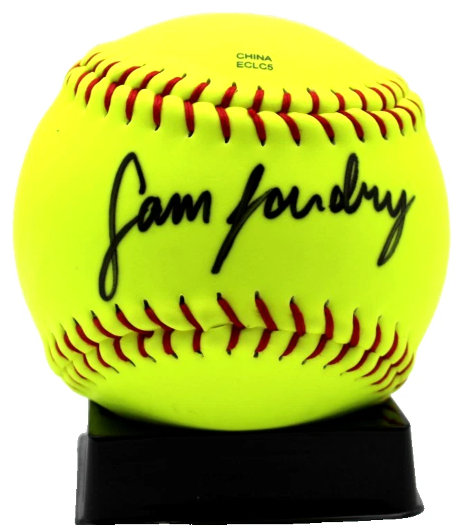 Sam Landry Signed Volts Oklahoma AUSL USA Softball w/Beckett BAS COA BU41320