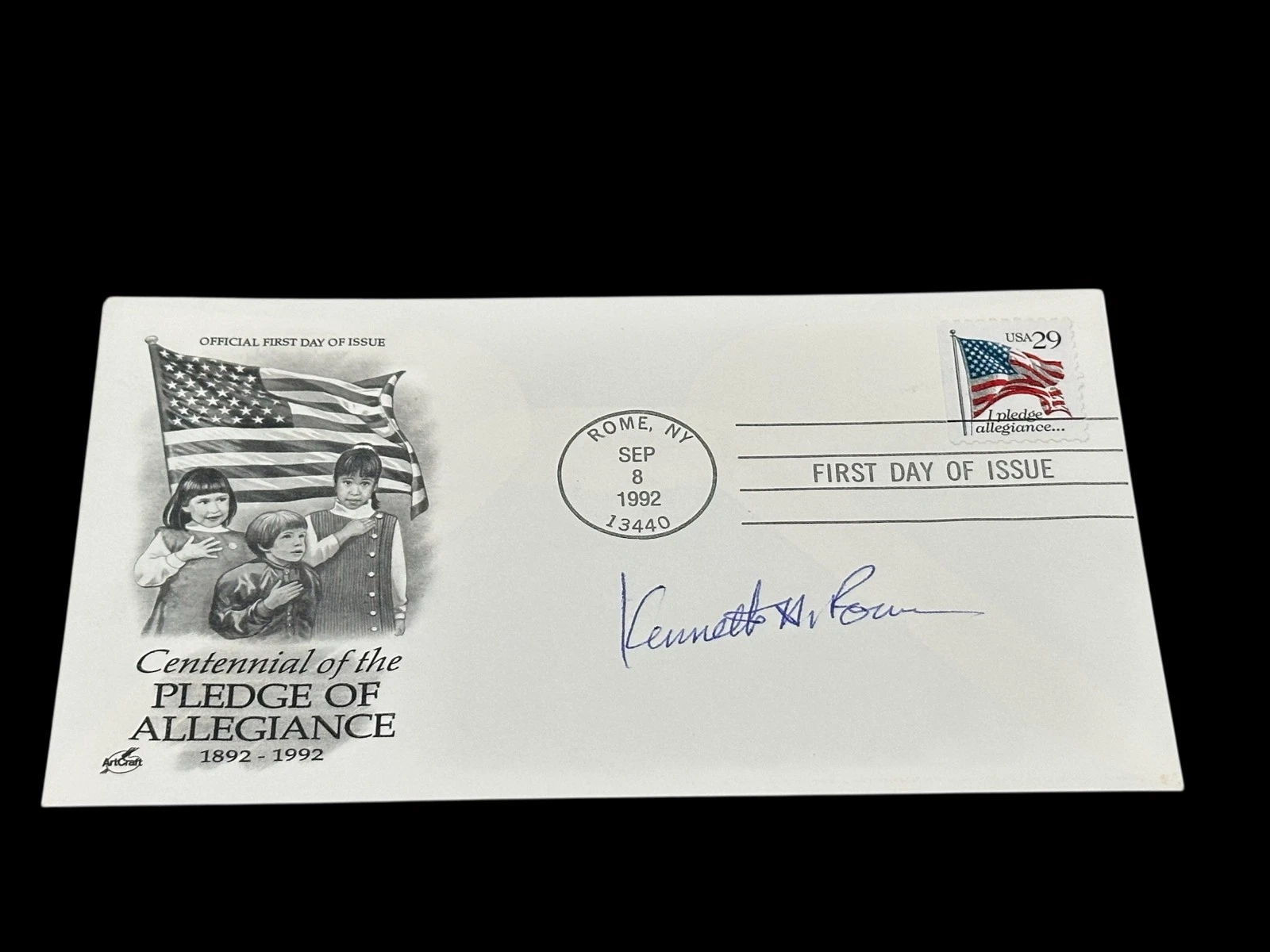 Kenneth Rowe No Kum-sok Korean War Defector MIG Pilot Signed Autograph FDC