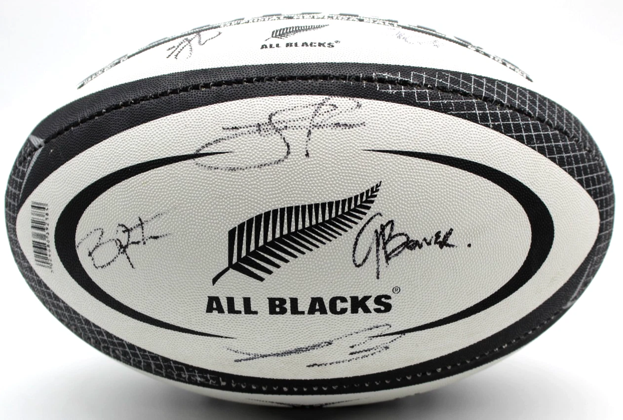 2025-26 New Zealand All Blacks Signed Gilbert Match Replica Full Size Ball /COA