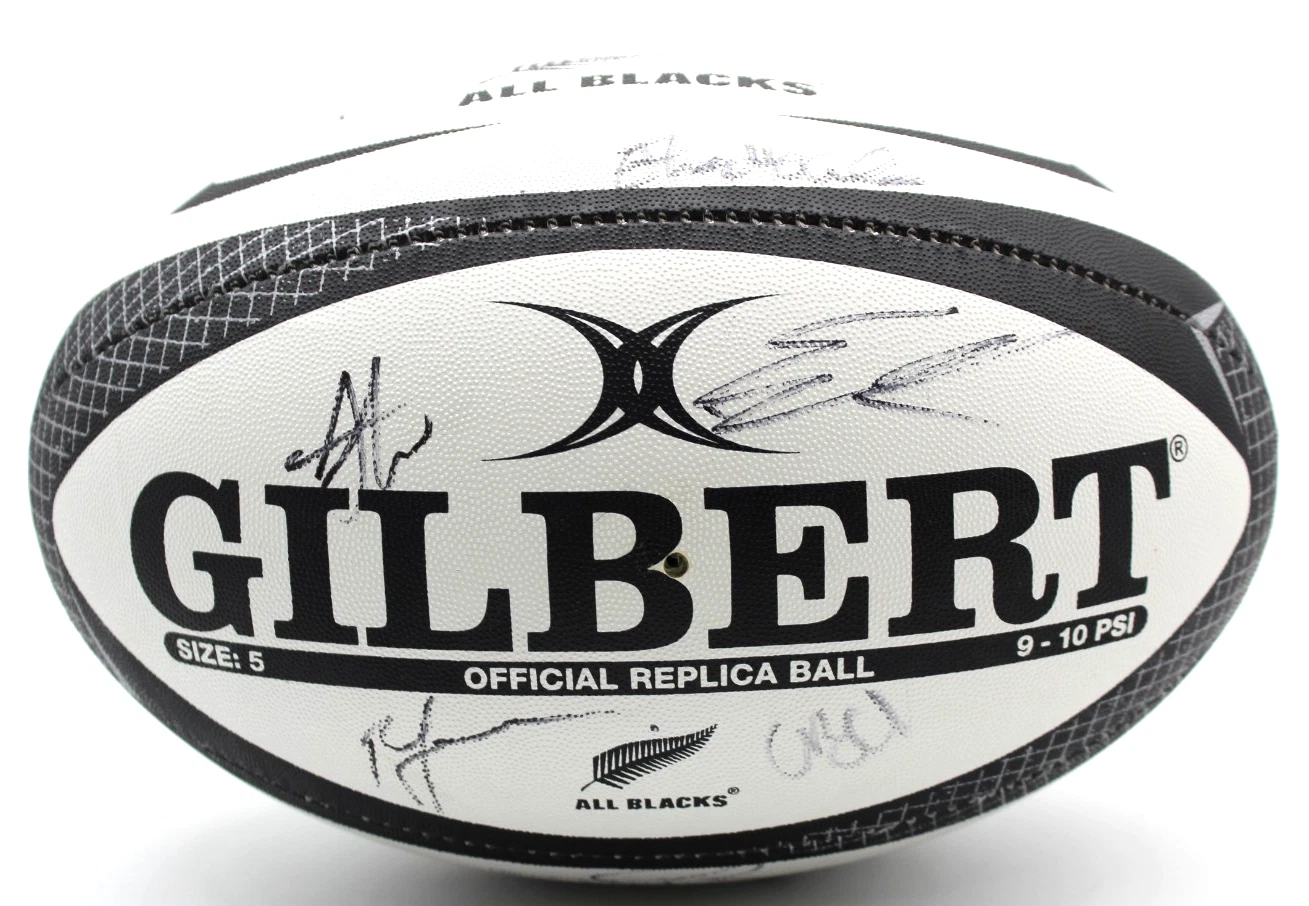 2025-26 New Zealand All Blacks Signed Gilbert Match Replica Full Size Ball W/COA