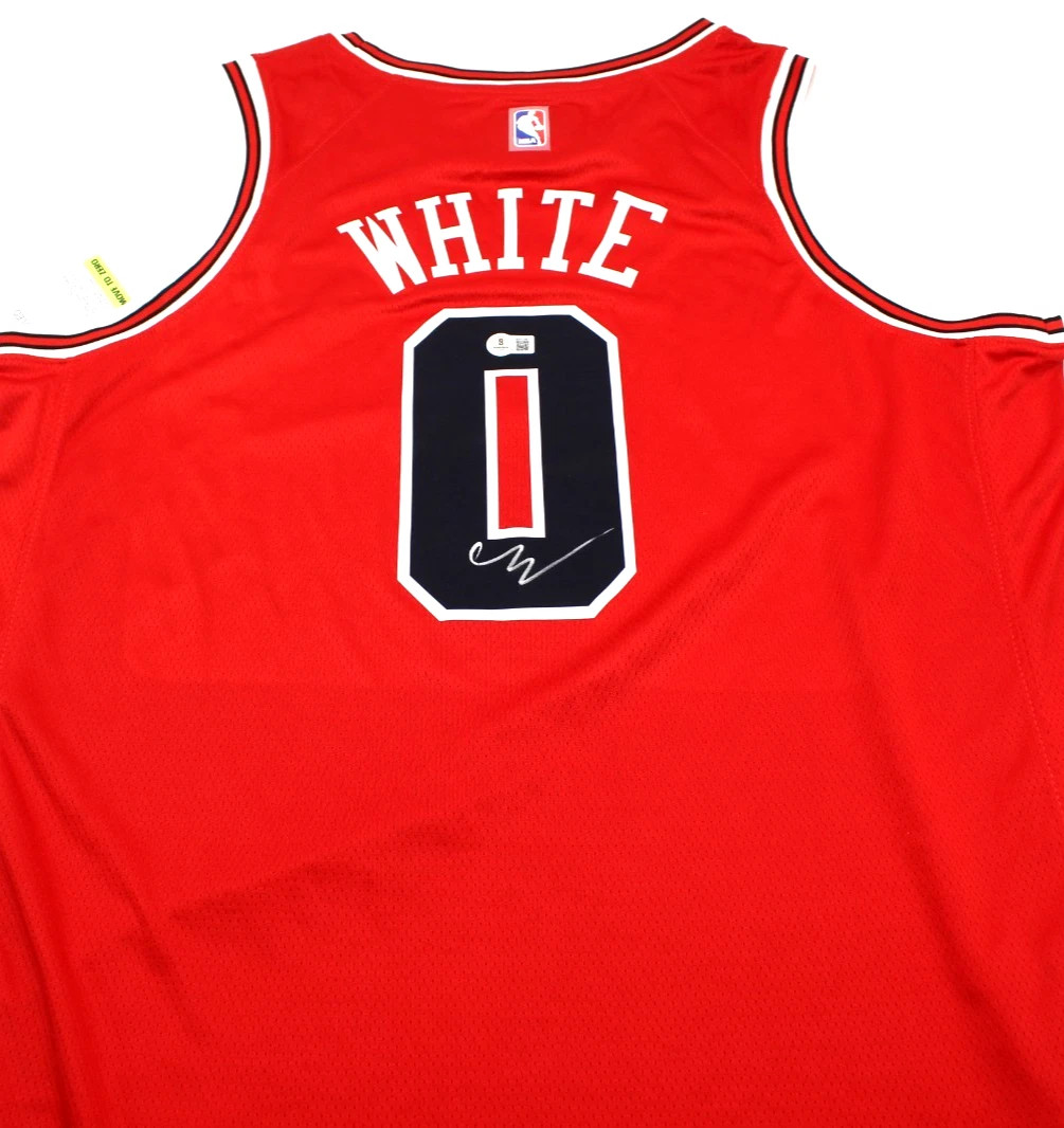 Coby White Signed Chicago Bulls Brand New XL Jersey W/Beckett BAS COA BU41286